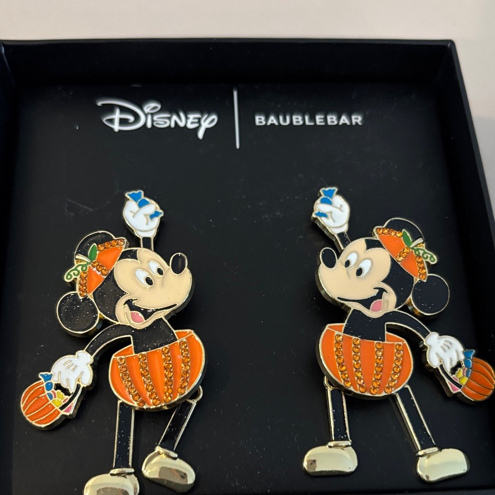 BaubleBar Disney Mickey Pumpkin Earrings-Firm price - Picture 2 of 2